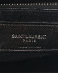 Calfskin Crocodile Embossed Small Sac de Jour Black