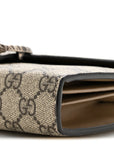 GG Supreme Monogram Mini Dionysus Chain Wallet Beige Taupe
