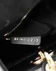 Lambskin Cannage Small My ABCD1OR Lady D1OR Black