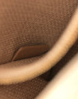 Raffia Calfskin 30 Montaigne Flap Bag Beige