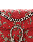GG Supreme Monogram Arabesque Dionysus Shoulder Bag Hibiscus Red