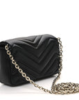 Lambskin Matelasse Mini GG Marmont Shoulder Bag Black