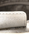 Metallic Nubuck Cannage Medium Lady D1OR Silver