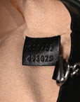 Calfskin Matelasse Monochrome GG Marmont Chain Belt Bag Black