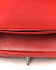 Caviar Quilted Mini Rectangular Flap Red