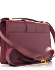 Smooth Calfskin 30 Montaigne Flap Bag Burgundy