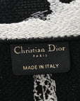 Canvas Embroidered Medium Paris Book Tote Black White