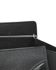 Drummed Calfskin Mini Luggage Black