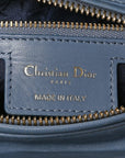 Lambskin Cannage Medium Lady D1OR Denim Blue