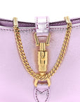 Laminated Nappa Nano Jackie 1961 Hobo Metallic Rosa