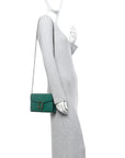 Calfskin Mini Dionysus Chain Wallet Emerald