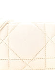 Calfskin Macrocannage Mini Caro Bag White