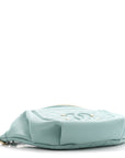 Caviar Quilted Filigree Waist Bag Light Blue