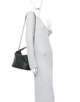Lambskin Quilted Large Perfect Meeting Hobo Black