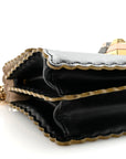 Vitello Liberty Scalloped Studded Small Kan I Shoulder Bag Black