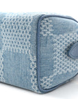 Damier Denim 3D Speedy Bandouliere 18 Denim Blue