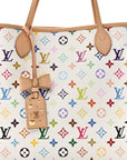 LV X TM Monogram Multicolor Neverfull MM White