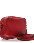 Pebbled Calfskin Small Soho Disco Bag Tabasco Red