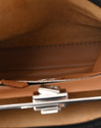 Cuoio Romano Selleria Bi-Color Large Peekaboo Iconic Satchel Black Mou