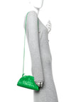 Nappa Intrecciato The Mini Pouch Clutch Parakeet