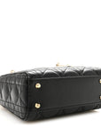 Lambskin Cannage Mini Lady D1OR Black