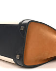 Baby Grained Calfskin Nubuck Micro Tri-Color Luggage White