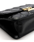 Lambskin Cannage Medium Miss D1OR Flap Black