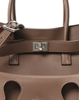 Smooth Calfskin Small Bel Air Carry All Bag Taupe