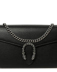 Calfskin Mini Dionysus Chain Wallet Black