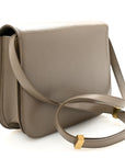 Liege Calfskin Medium Classic Box Flap Bag Souris