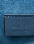 GG Supreme Monogram Blooms Mini Dionysus Shoulder Bag Beige Navy Vintage Blue