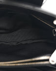 Calfskin Y Quilted Monogram Small Loulou Shopper Black