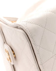 Caviar Quilted Small CHNL 25 Handbag White