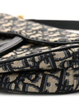 Oblique Saddle Bag Blue