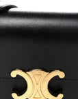 Shiny Calfskin Mini Triomphe Black