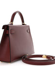 Madame Calfskin Mini Kelly Sellier 20 Rouge H