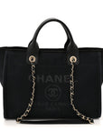 Mixed Fibers Small Deauville Tote Black