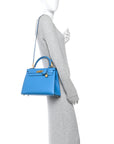 Epsom Kelly Sellier 28 Bleu Frida