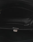 Grained Calfskin Small Rodeo Top Handle Handbag Black