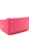 Lambskin Cannage Medium Lady D1OR Pink