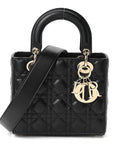 Lambskin Cannage Small My ABCD1OR Lady D1OR Black