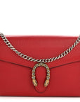 Calfskin Mini Dionysus Chain Wallet Hibiscus Red