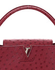 Ostrich Capucines MM Fuchsia