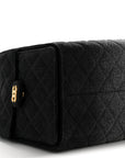 Washed Denim Quilted Medium CHNL 25 Handbag Black