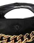 Nappa Medusa Chain Shoulder Bag Black