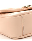 Lambskin Matelasse Small GG Marmont Shoulder Bag Pink Beige