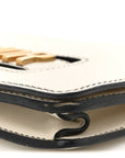 Calfskin J'AD1OR Chain Flap Bag Off White