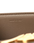 Shiny Calfskin Medium Triomphe Smoked Brown