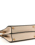 Cuoio Roma Sellerissima Nappa Sintetica Tape Stitch Small Peekaboo I SEE U Satchel Camelia