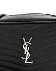 Grain De Poudre Matelasse Monogram Mini Lou Camera Bag Black